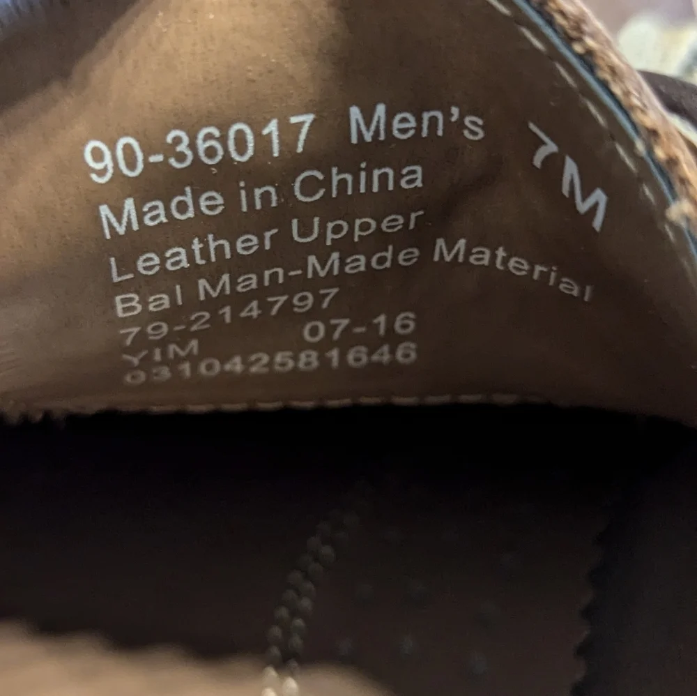 DOCKERS Mens Brown Genuine Leather Round Toe Longden Shoes size 7M
